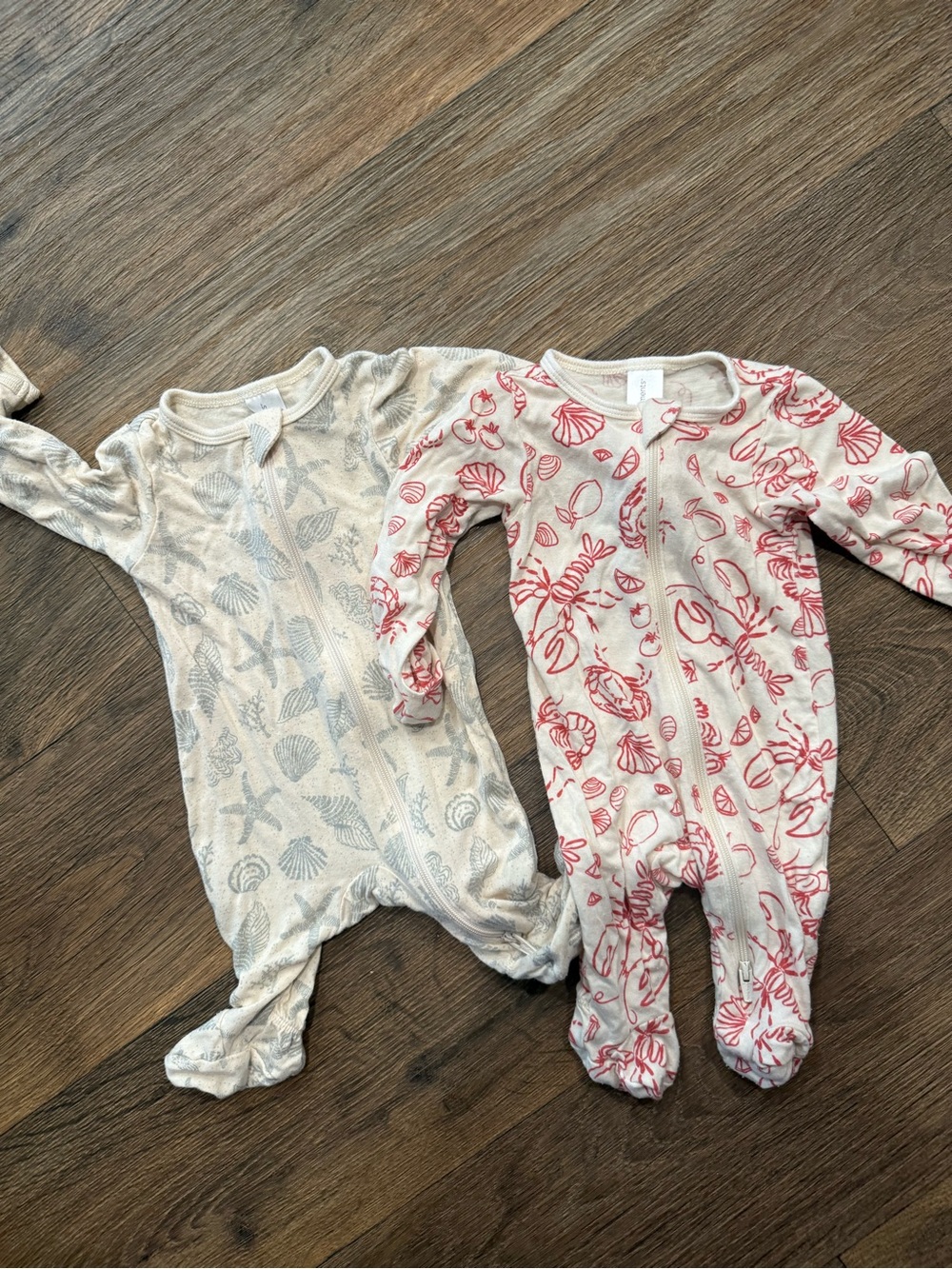 Modern Moments- Sea Shell- Two Way Zip Sleepers- Newborn